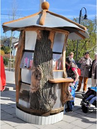 alter, leider zerstörter Bücherbaum von Freisen